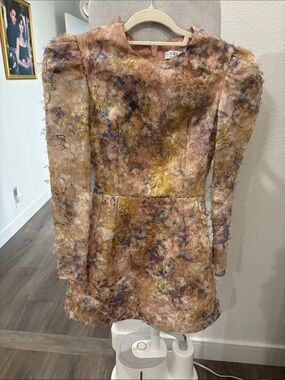 HELSI Irina Pink Multi-Color Textured Mini Dress